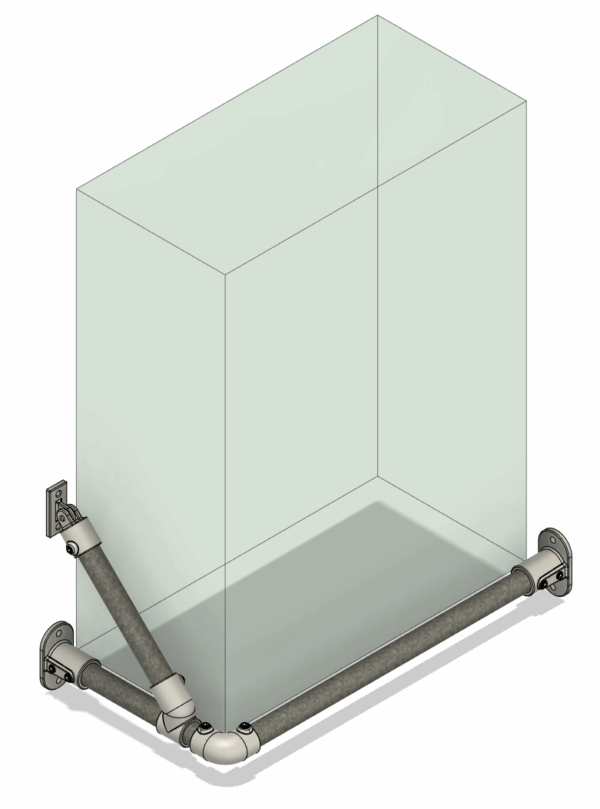 Support de protection en forme de L (gauche)