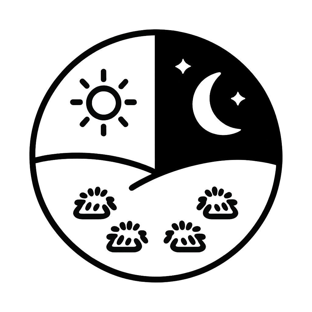 Multiple feedings per day and night clipart
