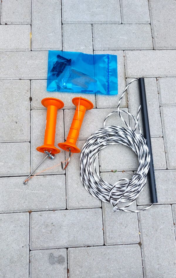 Kit de conversion d'un système de poulie simple en système de poulie double